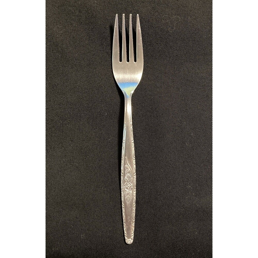 Interpur INR3 Stainless Rose Satin Handle Salad Fork Silverware Flatware Japan